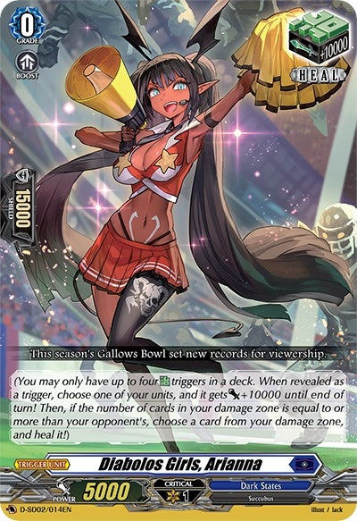 Image for Diabolos Girls, Arianna (D-SD02: Danji Momoyama -Tyrant Tiger-) (D-SD02/014EN) - Cardfight Vanguard