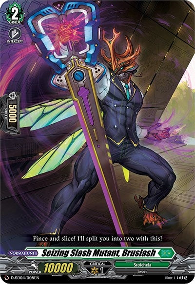 Image for Seizing Slash Mutant, Bruslash (D-SD04: Megumi Okura -Sylvan King-) (D-SD04/005EN) - Cardfight Vanguard
