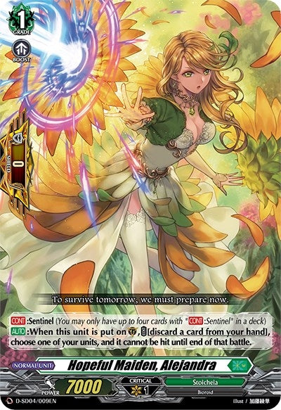 Image for Hopeful Maiden, Alejandra (D-SD04: Megumi Okura -Sylvan King-) (D-SD04/009EN) - Cardfight Vanguard