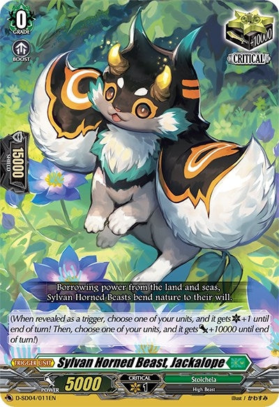 Image for Sylvan Horned Beast, Jackalope (D-SD04: Megumi Okura -Sylvan King-) (D-SD04/011EN) - Cardfight Vanguard