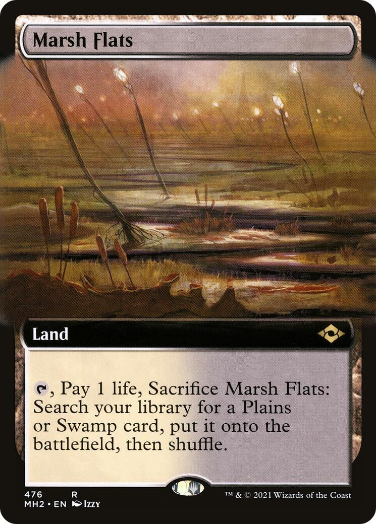 Image for Marsh Flats (Extended Art) (Modern Horizons 2) (476) - Magic: The Gathering