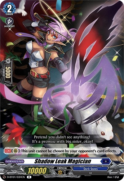 Image for Shadow Leak Magician (D-BT01: Genesis of the Five Greats) (D-BT01/034EN) - Cardfight Vanguard