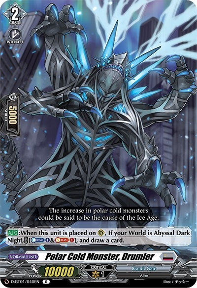 Image for Polar Cold Monster, Drumler (D-BT01: Genesis of the Five Greats) (D-BT01/040EN) - Cardfight Vanguard