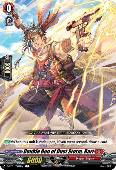 Image for Double Gun of Dust Storm, Bart (D-BT01: Genesis of the Five Greats) (D-BT01/062EN) - Cardfight Vanguard