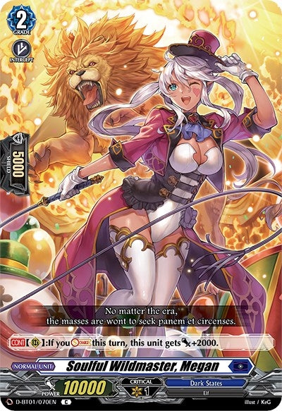 Image for Soulful Wildmaster, Megan (D-BT01: Genesis of the Five Greats) (D-BT01/070EN) - Cardfight Vanguard