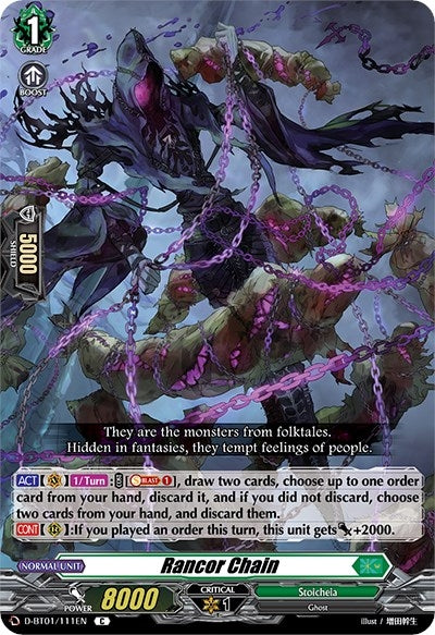 Image for Rancor Chain (D-BT01: Genesis of the Five Greats) (D-BT01/111EN) - Cardfight Vanguard