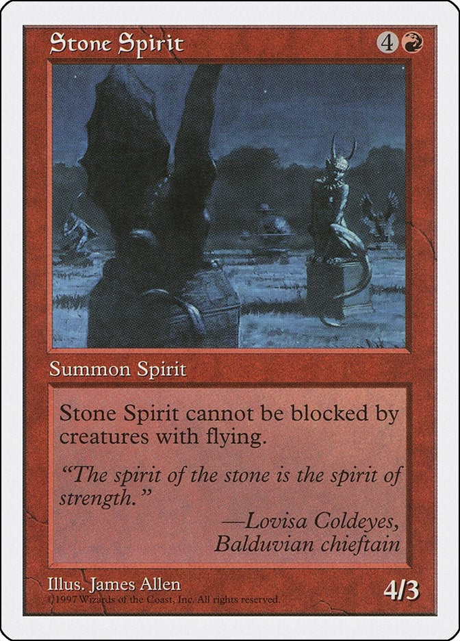 Image for Stone Spirit (Fifth Edition) - Magic: The Gathering