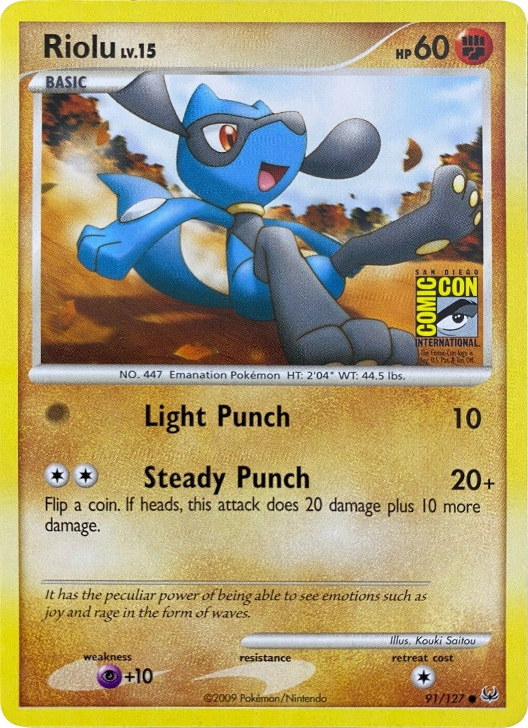 Image for Riolu - 91/127 (SDCC 2009) (Miscellaneous Cards & Products) (091/127) - Pokemon