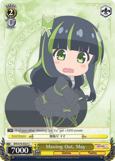 Image for Maxing Out, May (BOFURI: I Don't Want to Get Hurt, so I'll Max Out My Defense) (BFR/S78-E023 C) - Weiss Schwarz