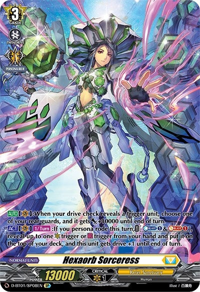 Image for Hexaorb Sorceress (SP) (D-BT01: Genesis of the Five Greats) (D-BT01/SP08EN) - Cardfight Vanguard