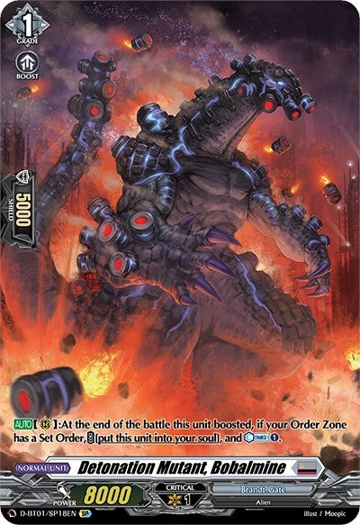 Image for Detonation Mutant, Bobalmine (SP) (D-BT01: Genesis of the Five Greats) (D-BT01/SP18EN) - Cardfight Vanguard