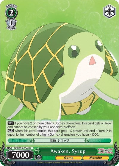Image for Awaken, Syrup (BOFURI: I Don't Want to Get Hurt, so I'll Max Out My Defense) (BFR/S78-E041 U) - Weiss Schwarz