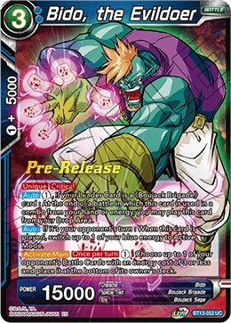 Image for Bido, the Evildoer (Supreme Rivalry Pre-Release Cards) (BT13-052) - Dragon Ball Super: Masters