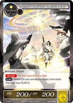 Image for Kingdom Alchemist Wizards Force (The Dawn of Valhalla) (1-016) - Force of Will