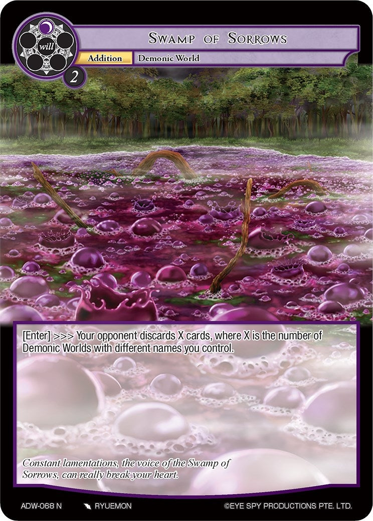 Image for Swamp of Sorrows (Assault into the Demonic World) (ADW-068) - Force of Will