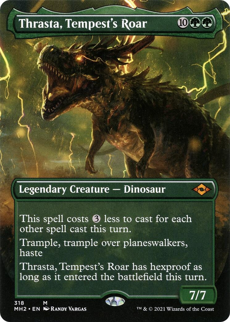 Image for Thrasta, Tempest's Roar (Borderless) (Modern Horizons 2) (318) - Magic: The Gathering