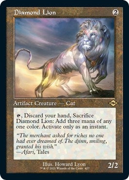 Image for Diamond Lion (Retro Frame) (Foil Etched) (Modern Horizons 2) (427) - Magic: The Gathering