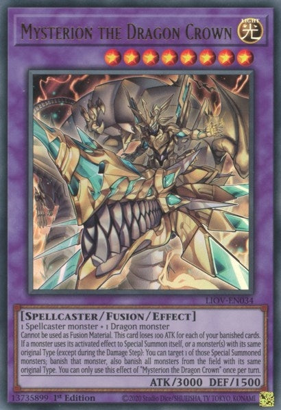 Image for Mysterion the Dragon Crown (Lightning Overdrive) (LIOV-EN034) - YuGiOh