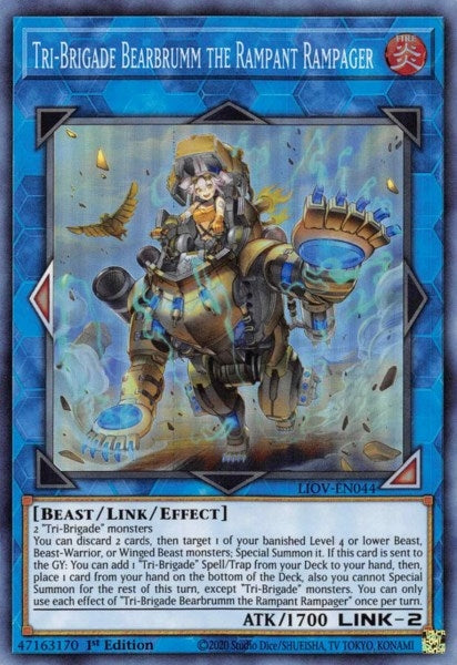 Image for Tri-Brigade Bearbrumm the Rampant Rampager (Lightning Overdrive) (LIOV-EN044) - YuGiOh