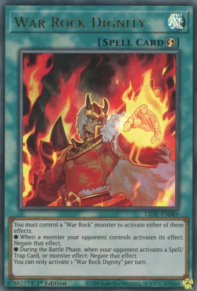 Image for War Rock Dignity (Lightning Overdrive) (LIOV-EN089) - YuGiOh