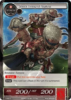 Image for Shock Troop of Asakna (The Dawn of Valhalla) (1-052) - Force of Will