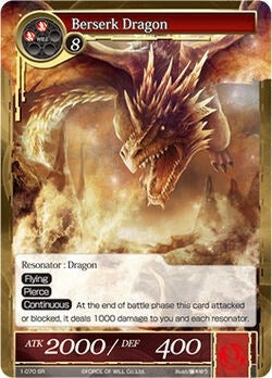Image for Berserk Dragon (The Dawn of Valhalla) (1-070) - Force of Will