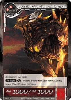 Image for Coorat, the Bond of Dead Dragon (The Dawn of Valhalla) (1-075) - Force of Will