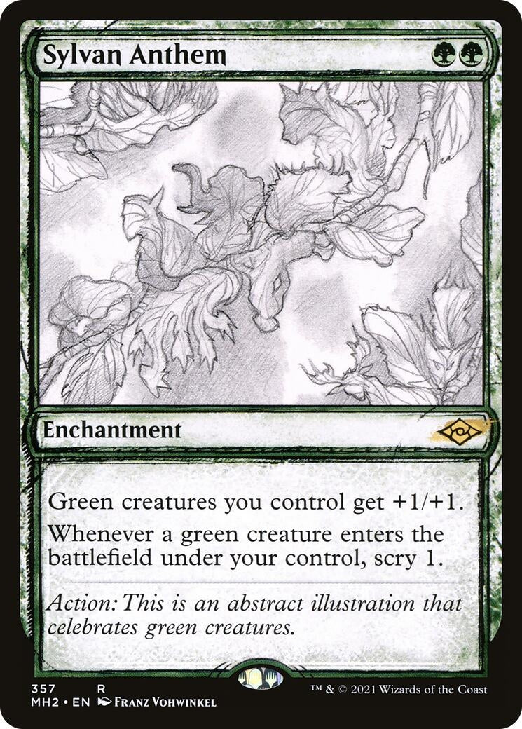 Image for Sylvan Anthem (Showcase) (Modern Horizons 2) (357) - Magic: The Gathering