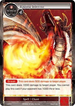 Image for Raging Inferno (The Dawn of Valhalla) (1-085) - Force of Will