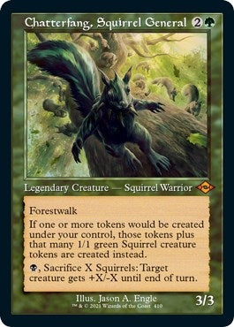 Image for Chatterfang, Squirrel General (Retro Frame) (Foil Etched) (Modern Horizons 2) (410) - Magic: The Gathering