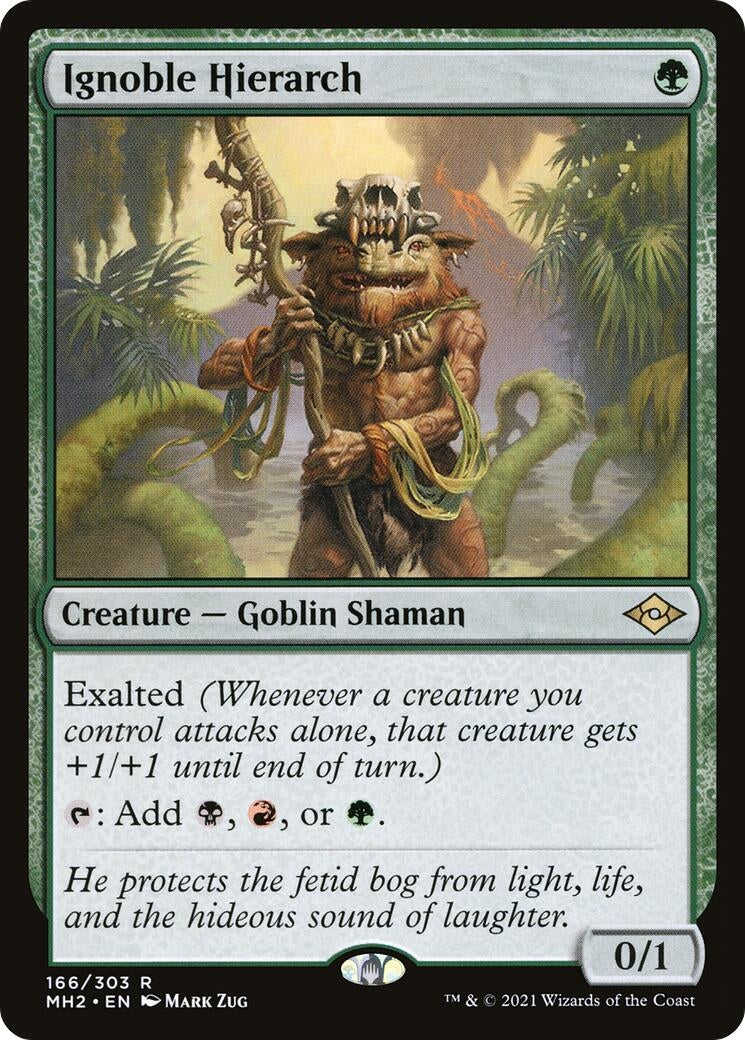 Image for Ignoble Hierarch (Modern Horizons 2) (166) - Magic: The Gathering