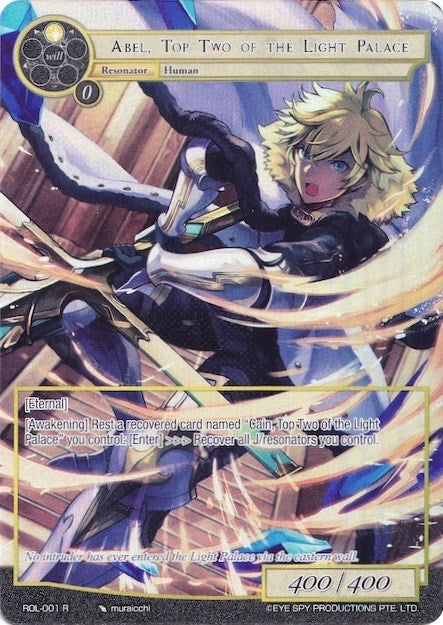 Image for Abel, Top Two of the Light Palace (Full Art) (Rebirth of Legend) (ROL-001) - Force of Will