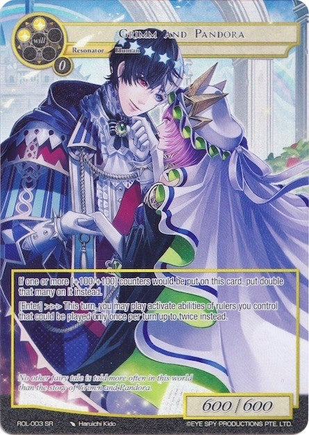 Image for Grimm and Pandora (Full Art) (Rebirth of Legend) (ROL-003) - Force of Will