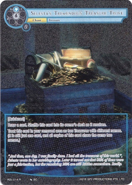Image for Selesta's Tremendous Treasure Trove (Full Art) (Rebirth of Legend) (ROL-014) - Force of Will