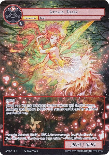 Image for Atomic Fairy (Full Art) (Assault into the Demonic World) (ADW-017) - Force of Will