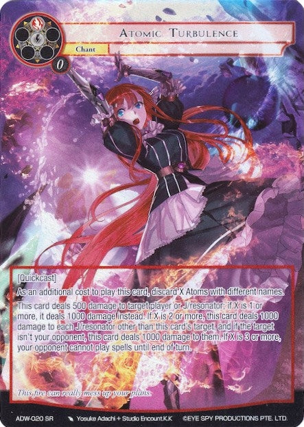 Image for Atomic Turbulence (Full Art) (Assault into the Demonic World) (ADW-020) - Force of Will