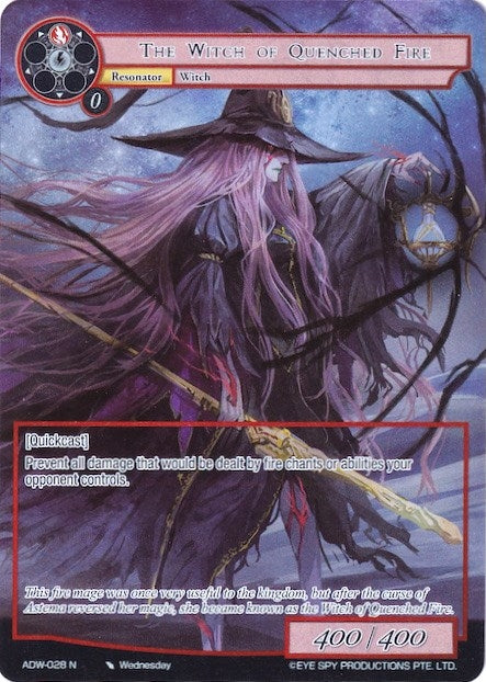 Image for The Witch of Quenched Fire (Full Art) (Assault into the Demonic World) (ADW-028) - Force of Will