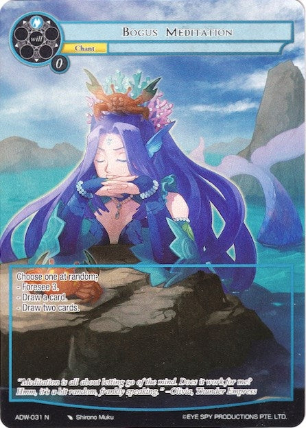 Image for Bogus Meditation (Full Art) (Assault into the Demonic World) (ADW-031) - Force of Will