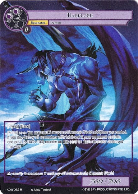 Image for Darklord (Full Art) (Assault into the Demonic World) (ADW-062) - Force of Will