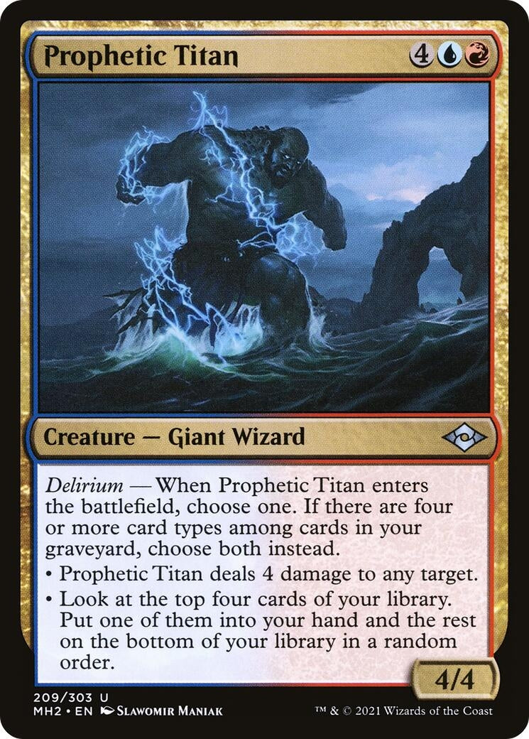 Image for Prophetic Titan (Modern Horizons 2) (209) - Magic: The Gathering