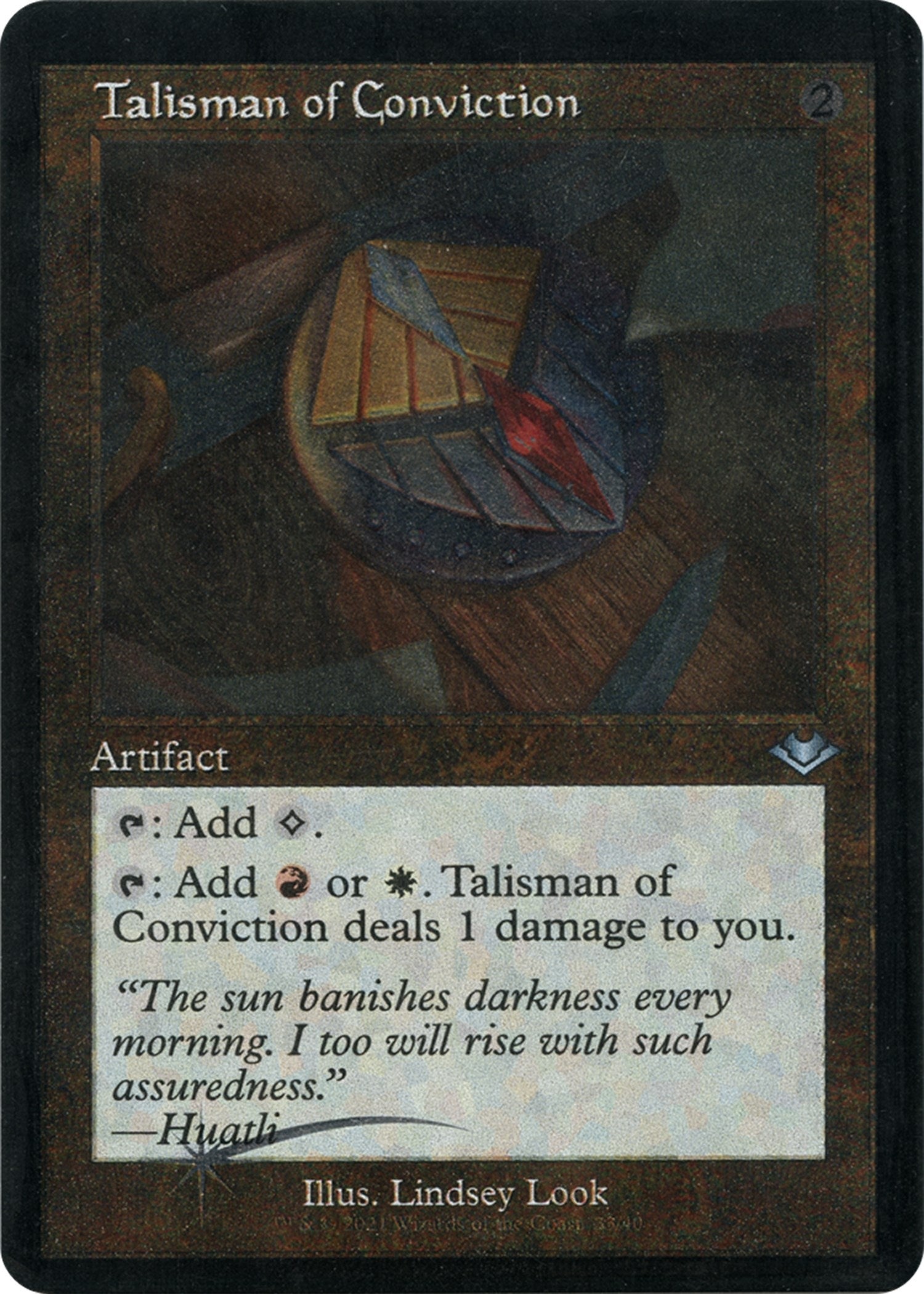 Image for Talisman of Conviction (Retro Frame) (Foil Etched) (Modern Horizons) (33) - Magic: The Gathering