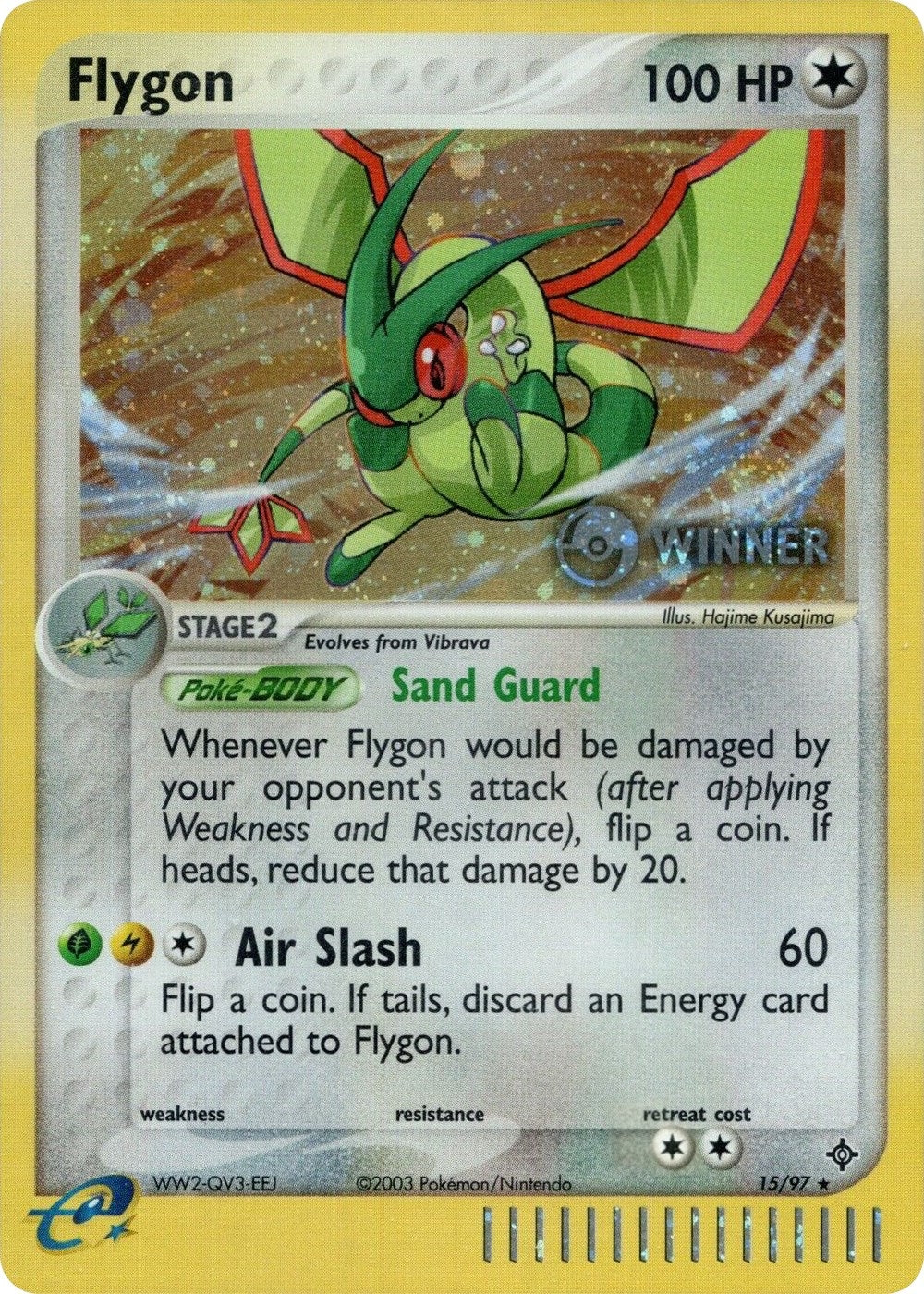 Image for Flygon - 15/97 (Pokemon League) [Winner] (League & Championship Cards) (015/097) - Pokemon