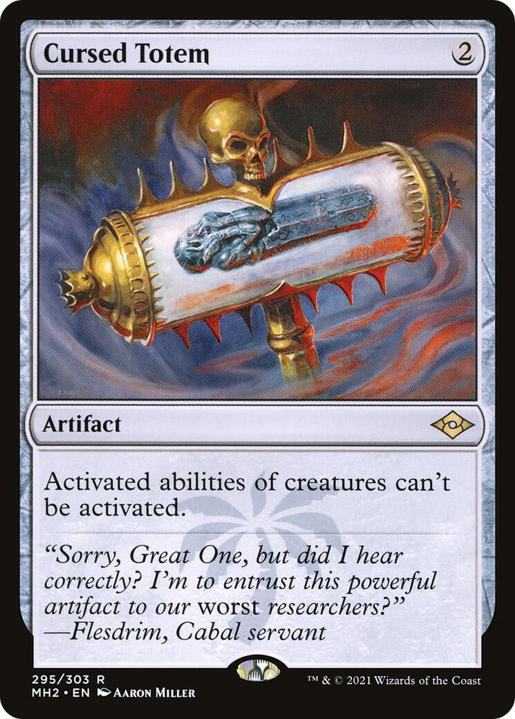 Image for Cursed Totem (Modern Horizons 2) (295) - Magic: The Gathering