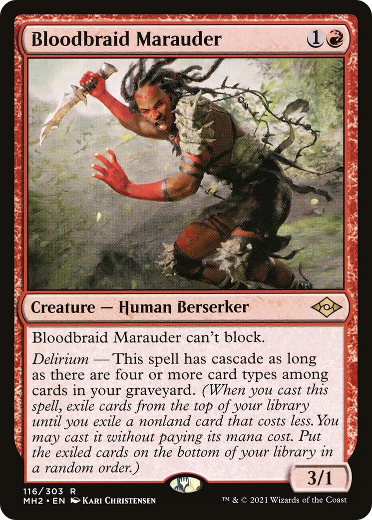 Image for Bloodbraid Marauder (Modern Horizons 2) (116) - Magic: The Gathering