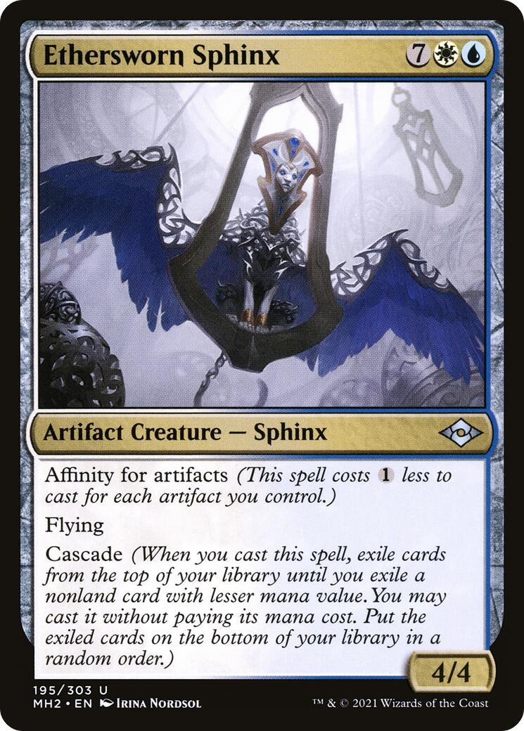 Image for Ethersworn Sphinx (Modern Horizons 2) (195) - Magic: The Gathering