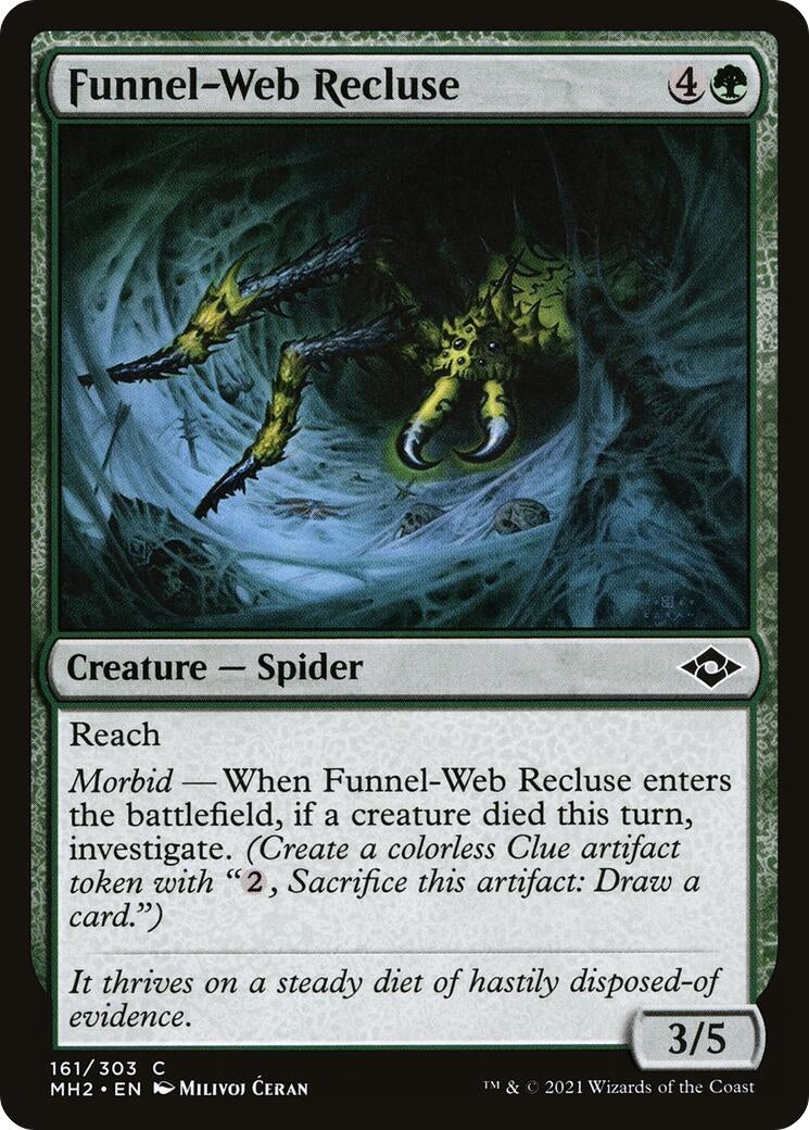 Image for Funnel-Web Recluse (Modern Horizons 2) (161) - Magic: The Gathering