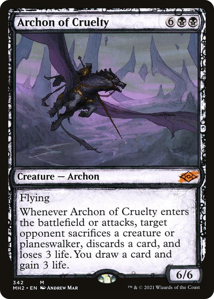 Image for Archon of Cruelty (Showcase) (Modern Horizons 2) (342) - Magic: The Gathering