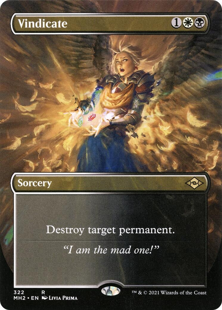 Image for Vindicate (Borderless) (Modern Horizons 2) (322) - Magic: The Gathering