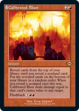 Image for Calibrated Blast (Retro Frame) (Foil Etched) (Modern Horizons 2) (405) - Magic: The Gathering