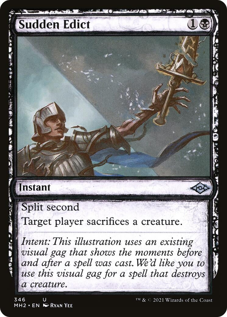 Image for Sudden Edict (Showcase) (Modern Horizons 2) (346) - Magic: The Gathering